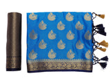 Mimosa Womens Crepe Saree Mysore Silk Ananda Color