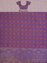 Mimosa Womens Art Silk Saree Kanjivaram Royal Blue Color