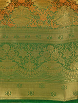 Mimosa Womens Art Silk Saree Kanjivaram Green Color