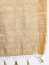 Mimosa Womens Art Silk Saree Kasavu Cream Color