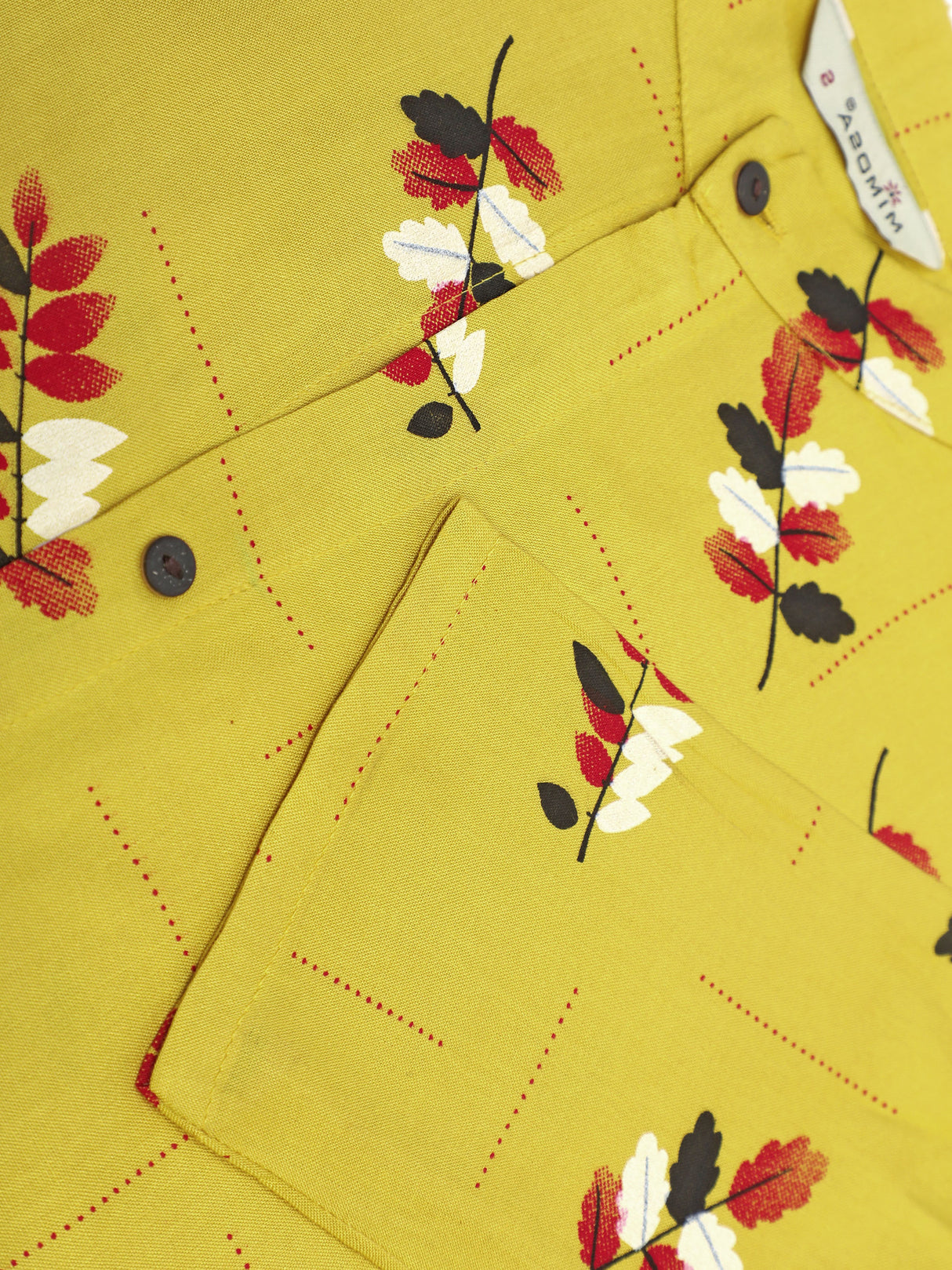 Mimosa Yellow Color Printed Straight Kurta
