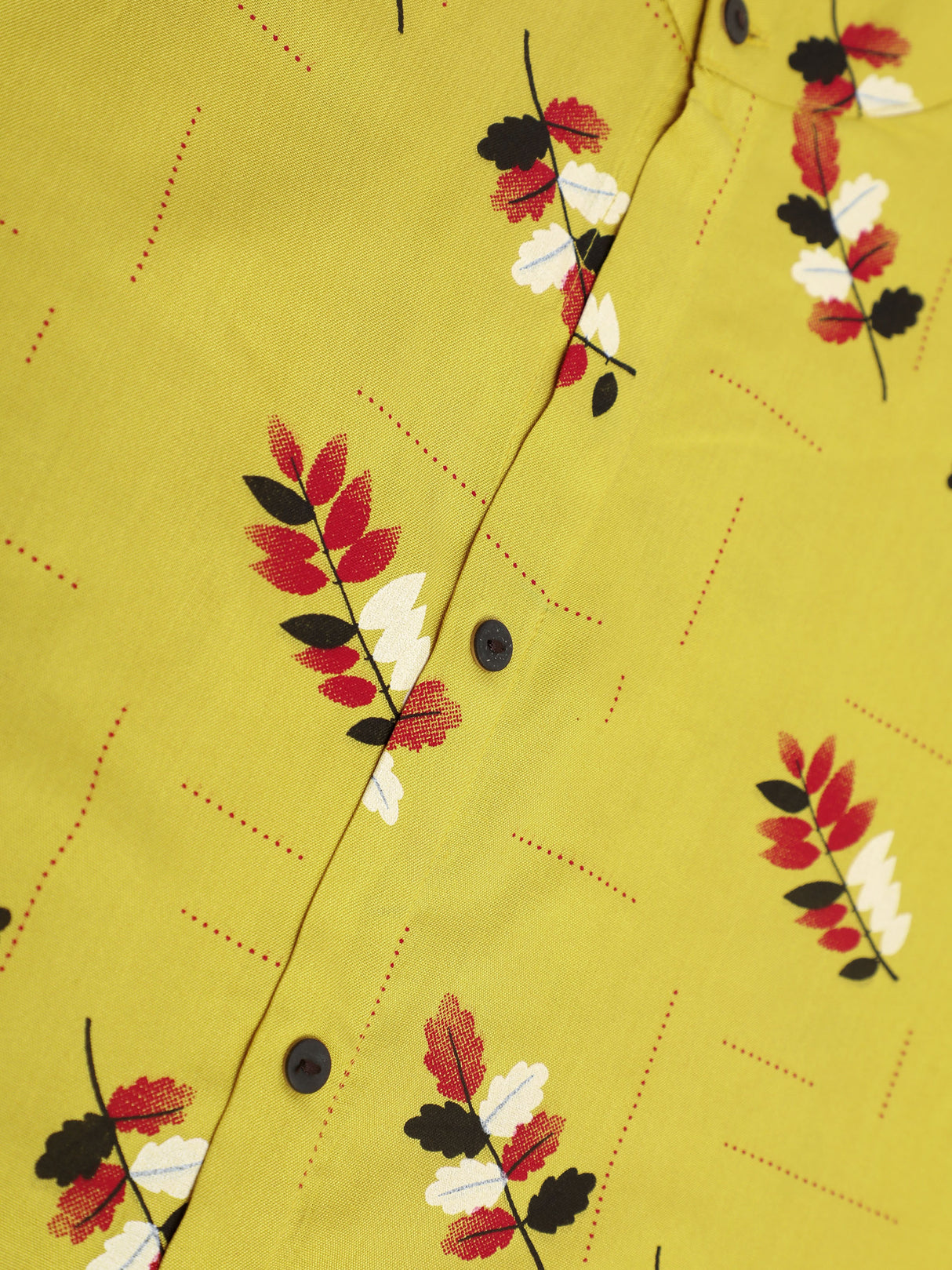 Mimosa Yellow Color Printed Straight Kurta