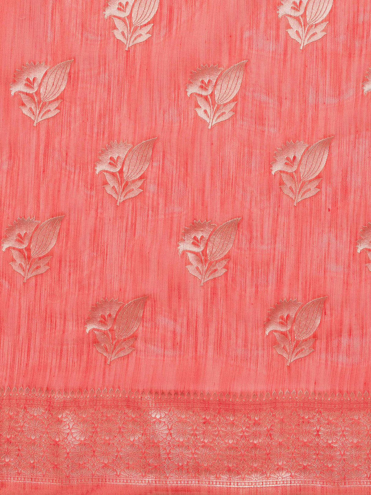 Mimosa Women's Woven Design Banarasi Poly Cotton Saree With Blouse Piece : SA00001060GJ