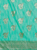 Mimosa Women's Woven Design Banarasi Poly Cotton Saree With Blouse Piece : SA00001060RM