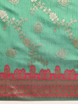 Mimosa Women's Woven Design Banarasi Art Silk Saree With Blouse Piece : SA00001063RMFREE