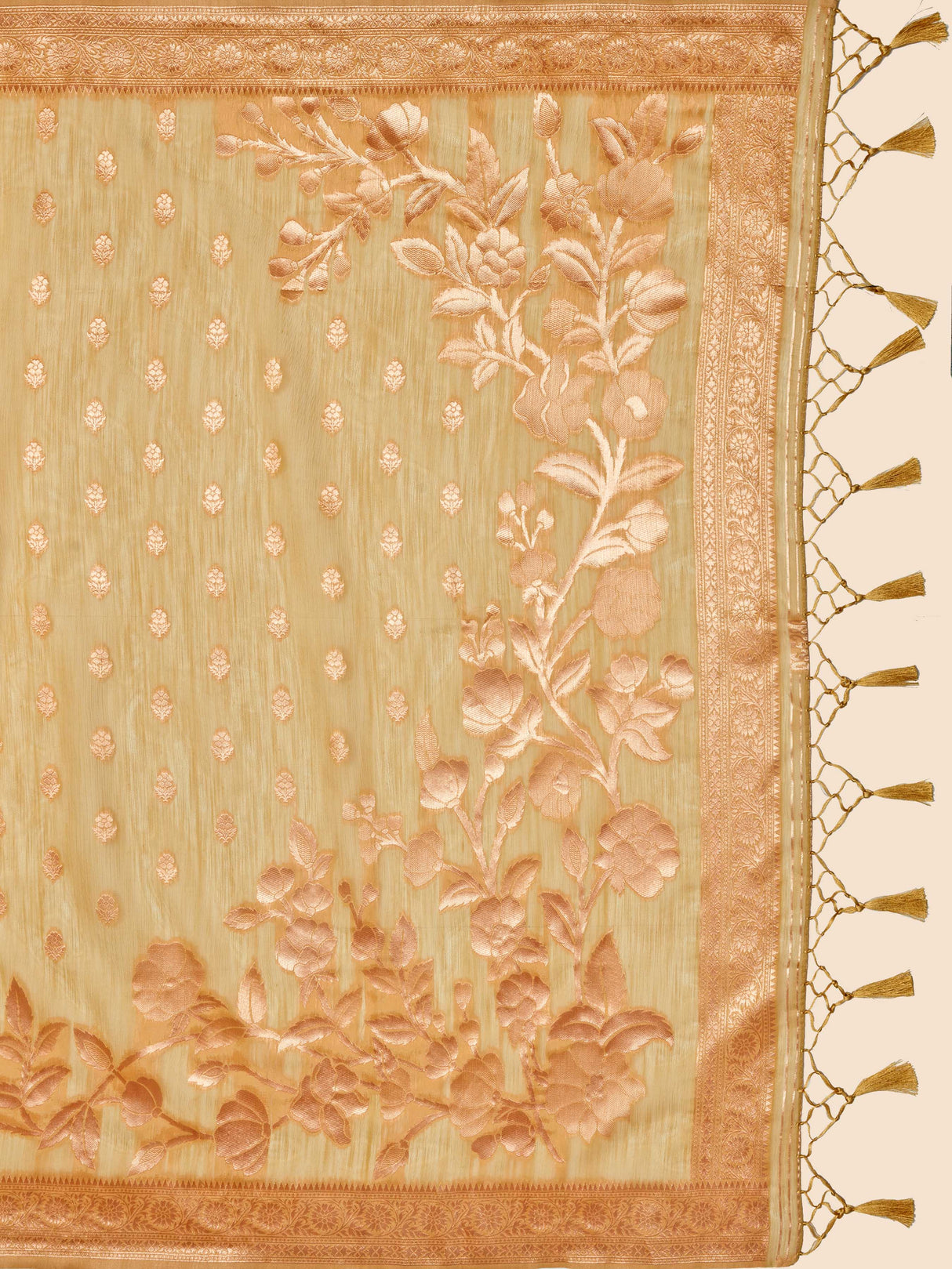 Mimosa Women's Woven Design Banarasi Style Poly Cotton Saree With Blouse Piece : SA00001079CK