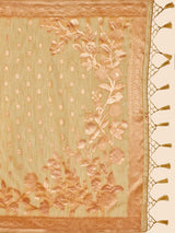 Mimosa Women's Woven Design Banarasi Style Poly Cotton Saree With Blouse Piece : SA00001079CK