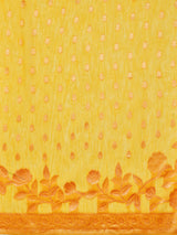 Mimosa Women's Woven Design Banarasi Style Poly Cotton Saree With Blouse Piece : SA00001079GD