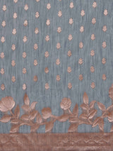 Mimosa Women's Woven Design Banarasi Style Poly Cotton Saree With Blouse Piece : SA00001079GY