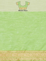 Mimosa Women's Woven Design Banarasi Style Poly Cotton Saree With Blouse Piece : SA00001079LR