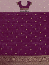 Mimosa Women's Woven Design Kanjivaram Art Silk Saree With Blouse Piece : SA00001101MJ