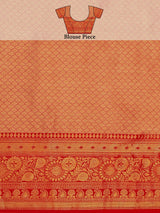 Mimosa Women's Woven Design Kanjivaram Art Silk Saree With Blouse Piece : SA00001128NV