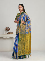 Mimosa Women's Woven Design Kanjivaram Art Silk Saree With Blouse Piece : SA00001128RB