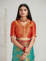 Mimosa Women's Woven Design Kanjivaram Art Silk Saree With Blouse Piece : SA00001128RM