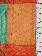 Mimosa Women's Woven Design Kanjivaram Art Silk Saree With Blouse Piece : SA00001128RM