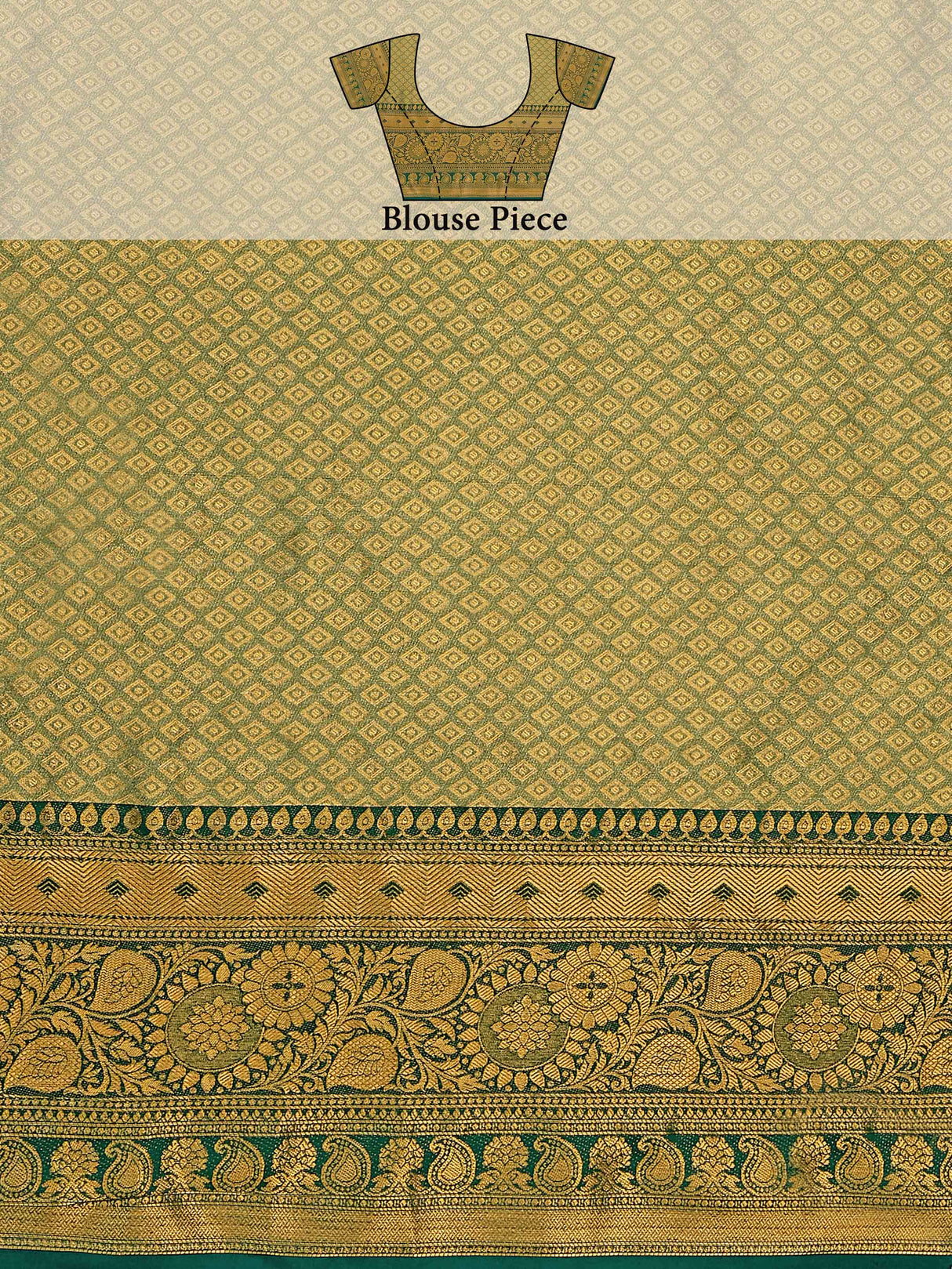 Mimosa Women's Woven Design Kanjivaram Art Silk Saree With Blouse Piece : SA00001128RN