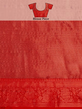 Mimosa Women's Woven Design Kanjivaram Art Silk Saree With Blouse Piece : SA00001129NV