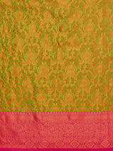 Mimosa Women's Woven Design Kanjivaram Art Silk Saree With Blouse Piece : SA00001130OL