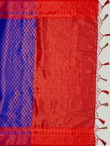 Mimosa Women's Woven Design Kanjivaram Art Silk Saree With Blouse Piece : SA00001131RB