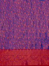 Mimosa Women's Woven Design Kanjivaram Art Silk Saree With Blouse Piece : SA00001134RB