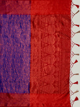 Mimosa Women's Woven Design Kanjivaram Art Silk Saree With Blouse Piece : SA00001134RB