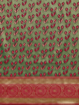 Mimosa Women's Woven Design Kanjivaram Art Silk Saree With Blouse Piece : SA00001144BG