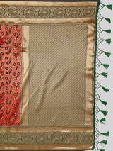 Mimosa Women's Woven Design Kanjivaram Art Silk Saree With Blouse Piece : SA00001144MR