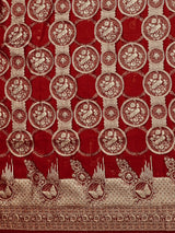 Mimosa Women's Woven Design Banarasi Organza Saree With Blouse Piece : SA00001160MR