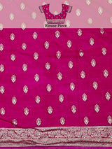 Mimosa Women's Woven Design Banarasi Organza Saree With Blouse Piece : SA00001162RB