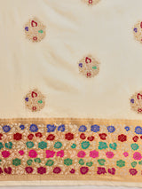 Mimosa Women's Woven Design Kanjivaram Art Silk Saree With Blouse Piece : SA00001190CRFREE