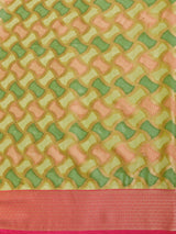 Mimosa Women's Woven Design Banarasi Art Silk Saree With Blouse Piece : SA00001212OLFREE