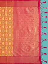 Mimosa Women's Woven Design Banarasi Art Silk Saree With Blouse Piece : SA00001213PCFREE