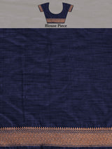 Mimosa Women's Woven Design Banarasi Art Silk Saree With Blouse Piece : SA00001216NVFREE