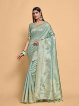 Mimosa Women's Woven Design Banarasi Art Silk Saree With Blouse Piece : SA00001218ANFREE