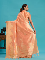 Mimosa Women's Woven Design Banarasi Art Silk Saree With Blouse Piece : SA00001218STFREE
