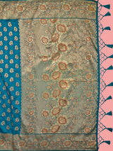 Mimosa Women's Woven Design Kanjivaram Art Silk Saree With Blouse Piece : SA00001219ANFREE