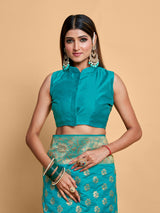Mimosa Women's Woven Design Kanjivaram Art Silk Saree With Blouse Piece : SA00001219SFFREE