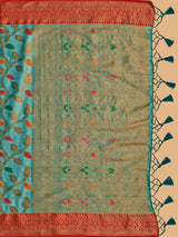 Mimosa Women's Woven Design Banarasi Art Silk Saree With Blouse Piece : SA00001223SFFREE