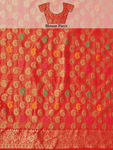 Mimosa Women's Woven Design Banarasi Art Silk Saree With Blouse Piece : SA00001224PCFREE