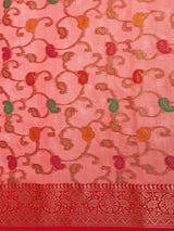 Mimosa Women's Woven Design Banarasi Art Silk Saree With Blouse Piece : SA00001225GJFREE