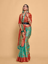 Mimosa Women's Woven Design Banarasi Art Silk Saree With Blouse Piece : SA00001226SFFREE