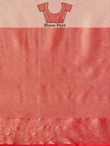 Mimosa Women's Woven Design Kanjivaram Art Silk Saree With Blouse Piece : SA00001228SFFREE