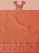 Mimosa Women's Woven Design Kanjivaram Art Silk Saree With Blouse Piece : SA00001229TSFREE