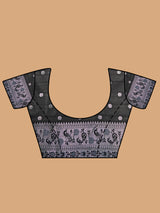Mimosa Women's Woven Design Kanjivaram Art Silk Saree With Blouse Piece : SA00001249GYFREE