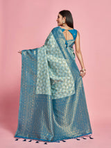 Mimosa Women's Woven Design Kanjivaram Art Silk Saree With Blouse Piece : SA00001260SFFREE