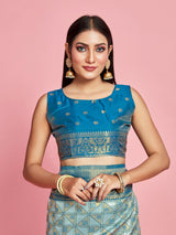 Mimosa Women's Woven Design Kanjivaram Art Silk Saree With Blouse Piece : SA00001260SFFREE