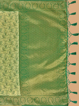 Mimosa Women's Woven Design Banarasi Art Silk Saree With Blouse Piece : SA00001274PSFREE