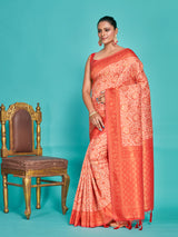 Mimosa Women's Woven Design Banarasi Art Silk Saree With Blouse Piece : SA00001275PCFREE