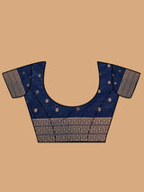 Mimosa Women's Woven Design Kanjivaram Art Silk Saree With Blouse Piece : SA00001277GYFREE