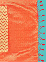 Mimosa Women's Woven Design Kanjivaram Art Silk Saree With Blouse Piece : SA00001280YLWFREE